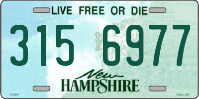 NH license plate 3156977