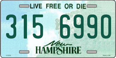 NH license plate 3156990