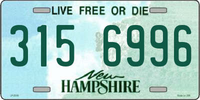 NH license plate 3156996