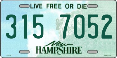 NH license plate 3157052