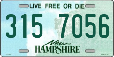 NH license plate 3157056