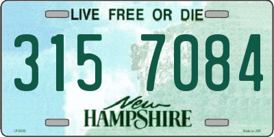 NH license plate 3157084
