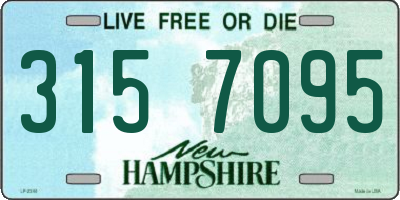 NH license plate 3157095
