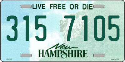 NH license plate 3157105