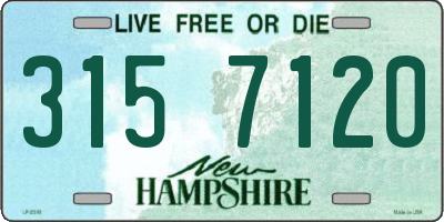 NH license plate 3157120