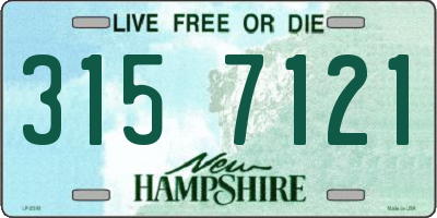 NH license plate 3157121