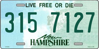 NH license plate 3157127