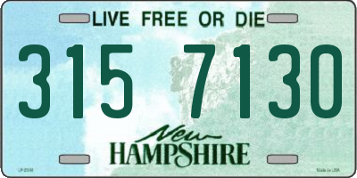 NH license plate 3157130