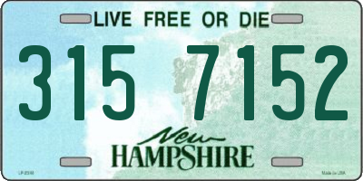 NH license plate 3157152