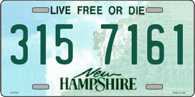 NH license plate 3157161