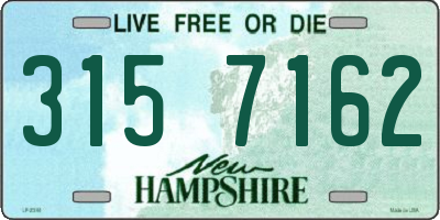 NH license plate 3157162