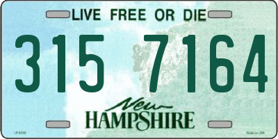 NH license plate 3157164