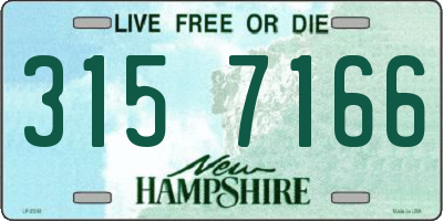NH license plate 3157166