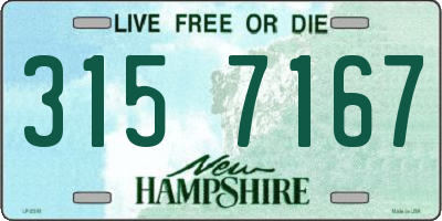 NH license plate 3157167