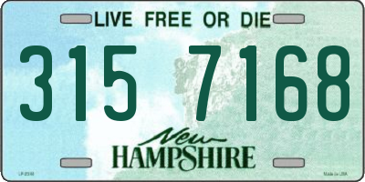 NH license plate 3157168