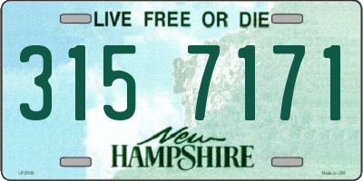 NH license plate 3157171