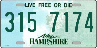 NH license plate 3157174