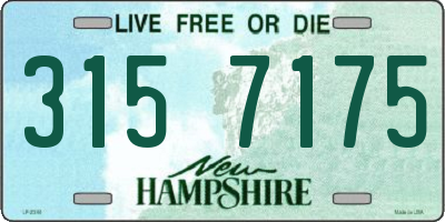 NH license plate 3157175