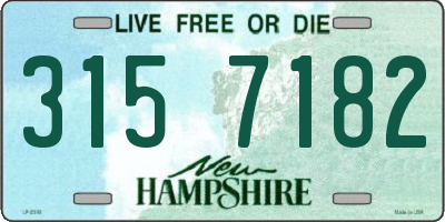NH license plate 3157182