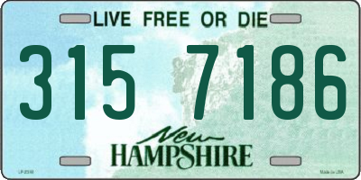 NH license plate 3157186
