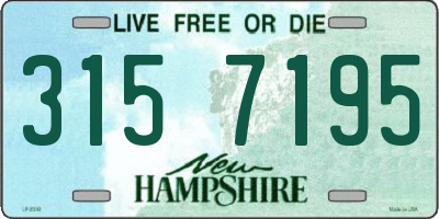 NH license plate 3157195