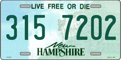 NH license plate 3157202