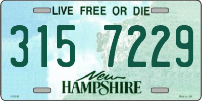 NH license plate 3157229