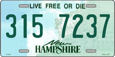 NH license plate 3157237