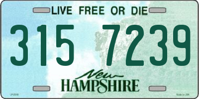 NH license plate 3157239