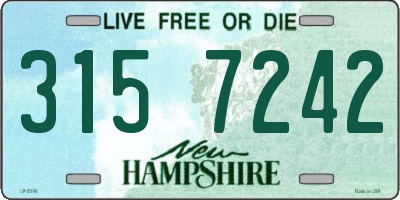NH license plate 3157242