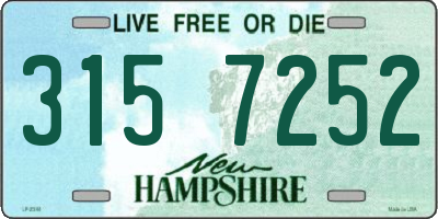 NH license plate 3157252