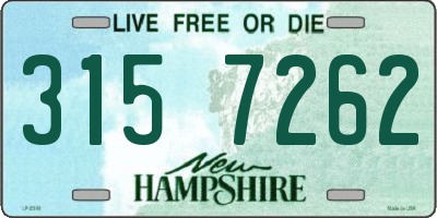 NH license plate 3157262