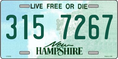 NH license plate 3157267