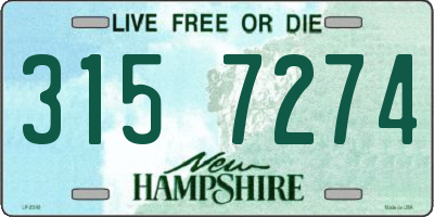 NH license plate 3157274