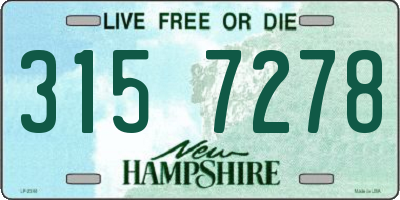 NH license plate 3157278