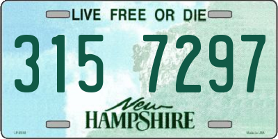 NH license plate 3157297