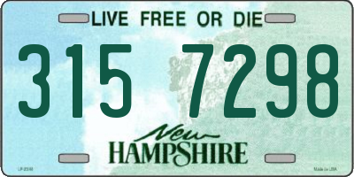 NH license plate 3157298
