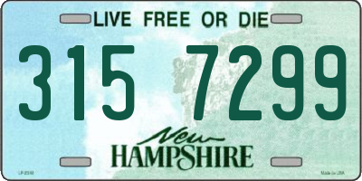 NH license plate 3157299