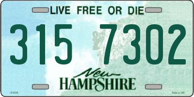 NH license plate 3157302