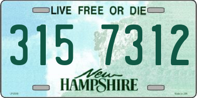 NH license plate 3157312