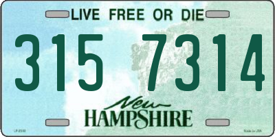 NH license plate 3157314