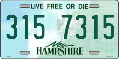 NH license plate 3157315
