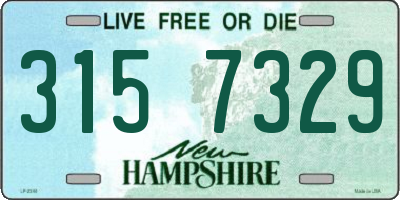 NH license plate 3157329