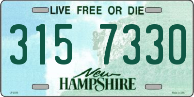 NH license plate 3157330