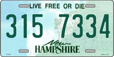 NH license plate 3157334