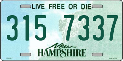 NH license plate 3157337