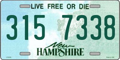 NH license plate 3157338