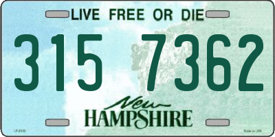 NH license plate 3157362