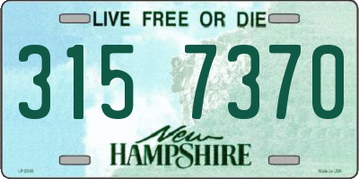 NH license plate 3157370