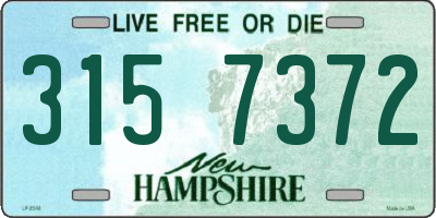 NH license plate 3157372